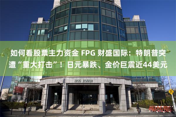 如何看股票主力资金 FPG 财盛国际：特朗普突遭“重大打击”！日元暴跌、金价巨震近44美元